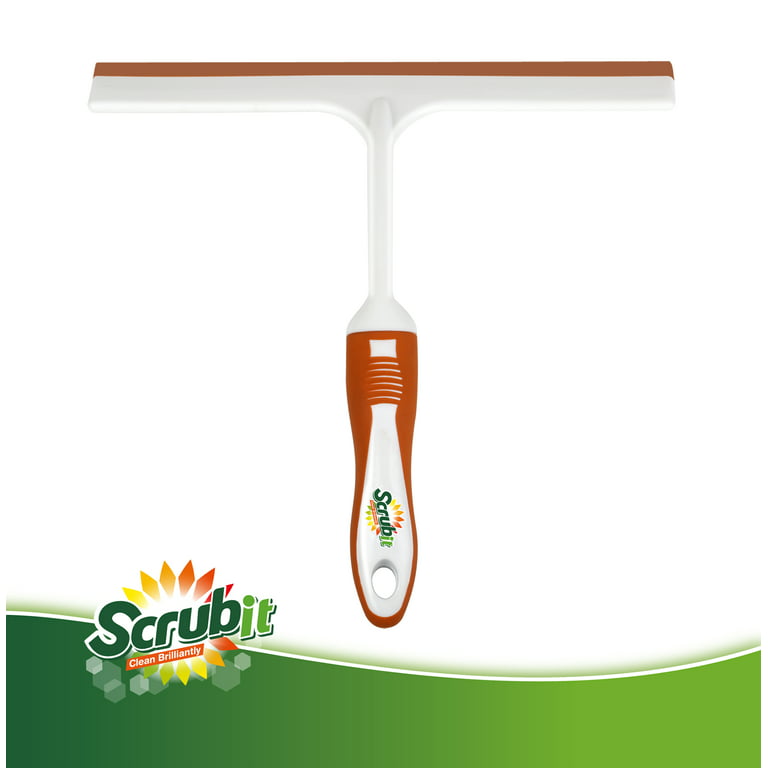 SCRUBIT Multi-Purpose Window & Shower Squeegee, Lightweight
