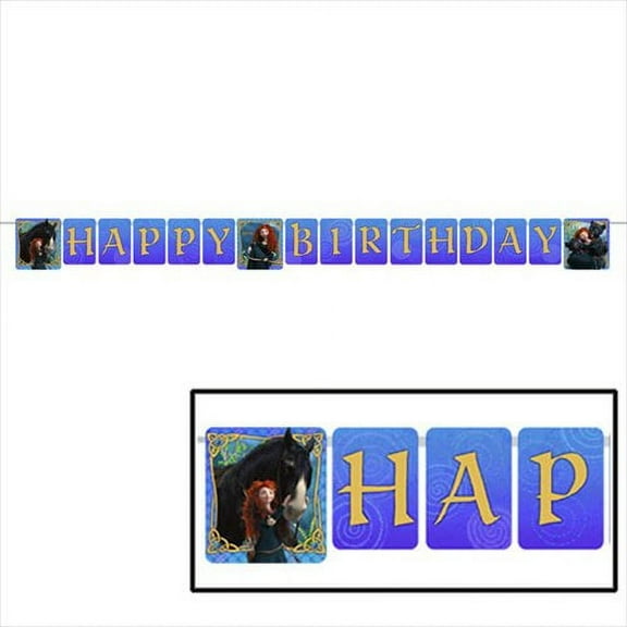 Brave Happy Birthday Banner (1ct)