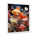 thumbnail image 3 of Designart "Fish In Minimalist Aquarium" Aquariums Picture Framed Wall Art Prints, 3 of 5