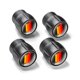 thumbnail image 1 of 4pcs Tire Valve Caps: Universal Aluminum Alloy Tire Stem Caps - Colored Dustproof Air Valve Covers for Car SUV Bike Motorcycle, 1 of 3