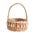 thumbnail image 2 of GUOOL Flower Basket w/ Handle Woven Baskets Multifunctional Picnic Snack Fruit Storage 11cm, 2 of 9