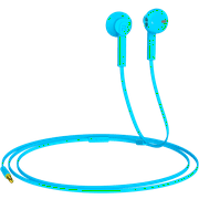 Handsfree Earphones with Microphone, Comfort Stereo Wired Headphones, In-Ear Earbuds with 3.5 mm Stereo Jack (Sky Blue)