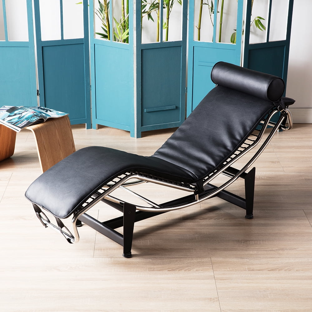 Kepooman Leather Replica Lounge Chair, Adjustable Lounge Recliner, Mid-Century Swivel Plywood Lounge Chair with Ottoman, Black Kepooman Leather Replica Lounge Chair, Adjustable Lounge Recliner, Mid-Century Swivel Plywood Lounge Chair with Ottoman, Black