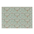 thumbnail image 1 of Shabby Flora Cutting Board, Vintage Country Style Ornaments with Heart Flowers Ribbon Illustration, Decorative Tempered Glass Cutting and Serving Board, Small Size, Beige Mint, by Ambesonne, 1 of 1