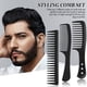 thumbnail image 4 of 3 Pcs Wide Tooth Detangling Hair Comb Detangling Hair Comb Hair Styling Comb Set, Carbon Fiber Cutting Comb Anti Static, 4 of 5