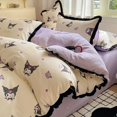 thumbnail image 2 of SYR 4-Piece Anime Sanrio Kuromi-1 Bedding Set, 1.2m, 2 of 9