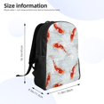 thumbnail image 4 of Fotbe Koi Fish Corals,Spring Summer Mochila de Viaje para Laptop, Mochila Ejecutiva Delgada y Resistente 15.6", 4 of 8