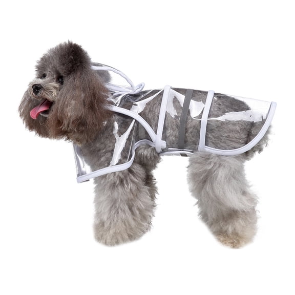 Tainini Pet Dog Raincoat ,Pet Waterproof Clothes Hooded Rain Jacket Rainwear for Cat,Dog-L