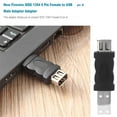 thumbnail image 2 of NETSENG Adaptateur Convertisseur pour Firewire Ieee 1394 6 Broches Femelle F vers Usb m Mâle (1 Pce, Noir), 2 of 4