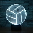thumbnail image 3 of YSITIAN 3D Optical Illusion Volleyball Colorful Lighting Effect Touch Switch USB Powered LED Decoration Night Light Desk Lamp E1116-342, 3 of 8