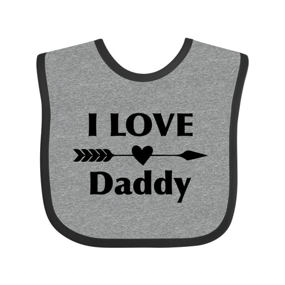 Inktastic I Love Daddy Boys or Girls Baby Bib