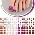 thumbnail image 3 of At Salon Home Pedicure Gel Toe Nail Strips UV LED Curing Required Nail Art Wrap, 3 of 19