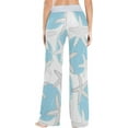 thumbnail image 4 of Women Pajama Pants Lounge Pants Long Stretch Comfy Sleepwear Hand Drawn Circles Starfish, 4 of 7