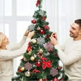 thumbnail image 5 of Decoraciones navideñas de invierno JanHm con copos de nieve brillantes, 5 of 5