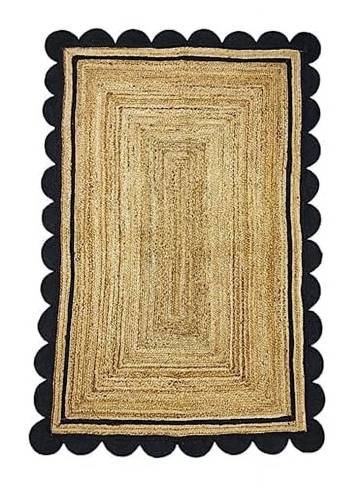 Handwoven Natural Jute Area Rug – Eco-Friendly, Durable & Stylish Floor Décor Rug, Rural Rugs Size - 5 x 8 Feet (150 cm x 240 cm)