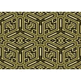 thumbnail image 1 of Ahgly Company Machine Washable Indoor Rectangle Transitional Metallic Gold Area Rugs, 7' x 9', 1 of 7