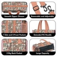 thumbnail image 3 of Teacher Tote Bag,Pioneer Flower Floral Print Pattern Teacher Utility Tote Bag,Large Work Tote Bags for Women with Multiple Pockets,Top Zipper Closure,13.8x10.6x6.7 Inch, 3 of 5