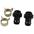 thumbnail image 2 of 8Pcs Barb Fitting Computer Water Cooling Radiator Copper Heatsinks Cooler Clamp for 3/8 Inch Id Tubing G1/4 Chromed Del, 2 of 7