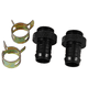 thumbnail image 3 of piezas de conexión de púas para radiador de refrigeración por agua de computadora, disipadores de calor de cobre, abrazadera de enfriador para tubo de diámetro interior de 3/8 pulgadas, G1/4, cromado, 3 of 8