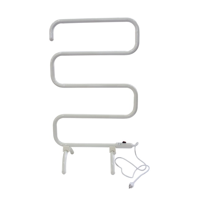 INTBUYING 5 Bar Towel Drying Rack Floor Standing Towel Warmer Electric heated shelf for Home Bathroom