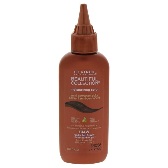 Clairol Beautiful Collection Moisturizing Semi-Permanent Color - # B14W Cedar Red Brown - 3 oz Hair Color