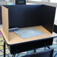 thumbnail image 6 of 12 x 48 Study Carrel Black Corrugated Bulk Pack of 12, 6 of 7