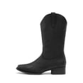 thumbnail image 2 of DREAM PAIRS Women's Mid-Calf Cowboy Boots Classic Embroidered Western Boots with Square Toe Comfortable Chunky Heel Vegan Leather Boots, 2 of 9