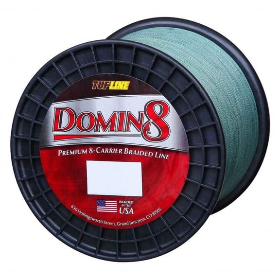 Tuf Line Domin8 Braided Fishing Line - 125 Yards - Green - 10lb Test