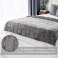 thumbnail image 4 of Sherpa Fluffy Weighted Blanket 15lbs for Adult,Dual Sided Cozy Fuzzy Heavy Blanket,Super Soft Bedding Blanket for Bed Sofa 48"×72" Grey, 4 of 7