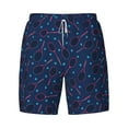 thumbnail image 4 of Lsque Mens Swim Trunks Tennis Racket Pattern - Bathing Suit Compression Liner - Beach Swim Shorts Swimwear - (S-3XL) - Stretch Quick Dry -Medium, 4 of 9