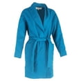 thumbnail image 1 of Pre-Owned Diane von Furstenberg Felted Long Coat in Blue Wool, 1 of 2