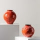 thumbnail image 3 of Jarrón de cerámica rojo, floreros, elegantes, artesanías, maceta, maceta decorativa. S, 3 of 9