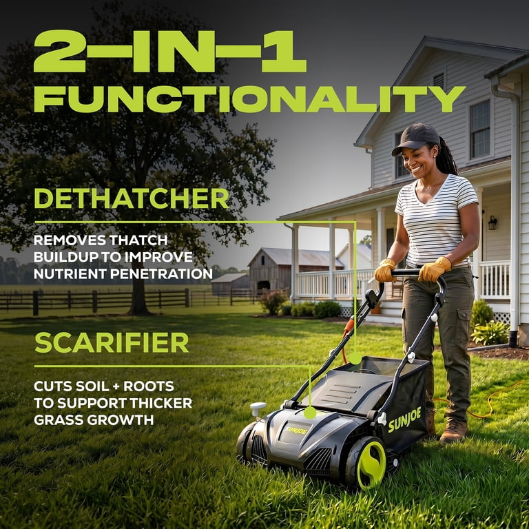 Sun Joe, Lawn Mower, 15-Inch, 13-Amp Electric, Green - Walmart.com Sun Joe, Lawn Mower, 15-Inch, 13-Amp Electric, Green - Walmart.com