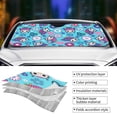 thumbnail image 5 of Bingfone Wls And Flowers Car Windshield Sun Shade Protector Keep Your Vehicle Cool Sun Shield Visor Cover Foldable for Car Truck SUV-Small, 5 of 8