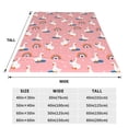 thumbnail image 3 of Salouo cartoon goose rainbow Print Bed Blankets, Flannel Blanket Comfortable Air Conditioning Blanket Lightweight Blanket for Sofa Bed Travel & Couch-80"x60", 3 of 7