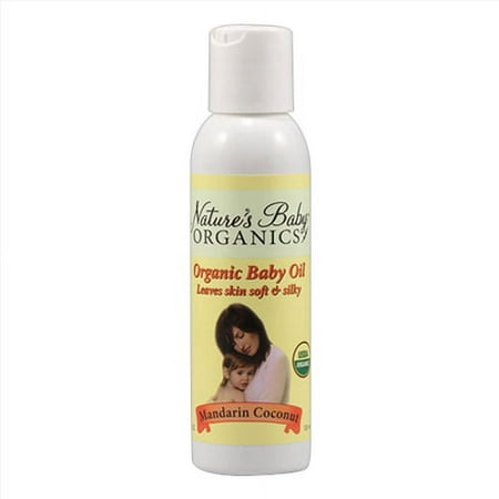 Nature'S Baby Organicss Baby Oil Leaves Skin And Soft, Mandarin Coconut, 4 Oz, 2 Pack