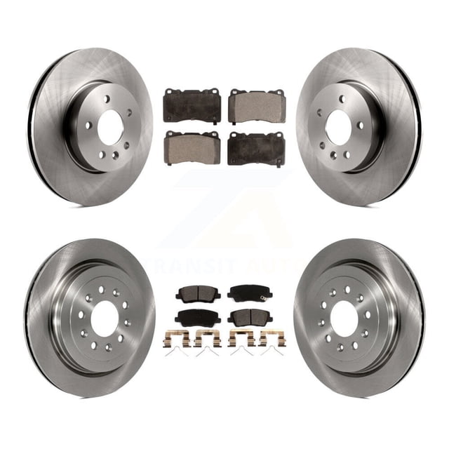 Transit Auto Front Rear Disc Brake Rotors and Ceramic Pads Kit for Car Cadillac ATS K8T-104090