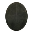 thumbnail image 5 of RADIANCE Goods Vertical Hanging Black-Wood Finish Oval Framed Wall Mirror 35" Height, 5 of 9