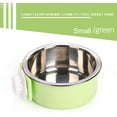 thumbnail image 2 of HZKAICUN Luck Dawn Cat Crate Bowl, Stainless Steel Removable Cage Hanging Bowls with Bolt Holder for Dog Puppy, 2 of 6