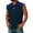 Navy, variant on Collared Sleeveless Shirts for Men Casual Summer Cut Off Tank Tops Button Golf Casual Workot Tops for Daily Wear