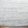 thumbnail image 3 of SAFAVIEH Mila Colton Distressed Polyester Area Rug, Blue/Ivory, 6'7" x 6'7" Round, 3 of 7