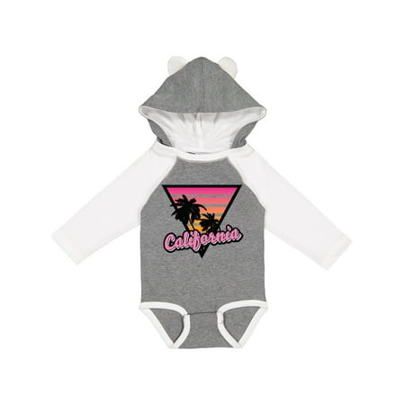 

Inktastic California with Triangle and Palm Trees Gift Baby Boy or Baby Girl Long Sleeve Bodysuit