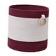thumbnail image 4 of Cesta tejida para almacenamiento, cesta para guardar ropa, cesta para guardar ropa tejida con cuerda, cesta para ropa tejida para el baño para la sala rojo y, 4 of 9