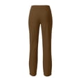 thumbnail image 3 of cocolona Womens Summer Casual Wide Leg Pants Solid Color Elastic Waist Straight Workout Gym Yoga Trousers with Pockets, 3 of 5