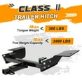 thumbnail image 2 of Kojem Class 2 Trailer Hitch 1-1/4" Receiver Compatible with 2000-2013 Chevrolet Impala /2014-2016 Impala Limited Towing Hitch, 2 of 11