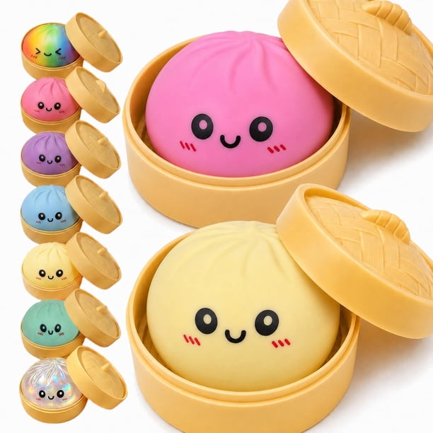 Juguetes squishy Stantam, set de 2 piezas en forma de dumpling para aliviar el estrés