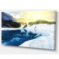 thumbnail image 2 of Large Blue High Mountains Lake - Landscape Canvas Art Print, 2 of 3