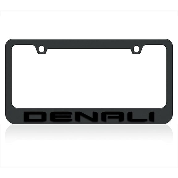 Eurosport Daytona- Compatible with 2019- Current GMC Denali Black License Plate Frame