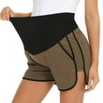 thumbnail image 6 of Zylarhe Women's Pants Maternity Pants High Waist Stretch Comfortable Breathable Soft Wide Leg Casual Shorts for Pregnant Women, 6 of 8