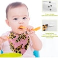thumbnail image 4 of Butterflies Leopard Cheetah Panther Skin Textured Baby Muslin Washcloths Soft Absorbent Face Towel, Watercolor Pink Burp Cloths Cotton Bath Wipes 5 Pack Infant Wash Cloth for Newborn Boys Girls 12x12, 4 of 7